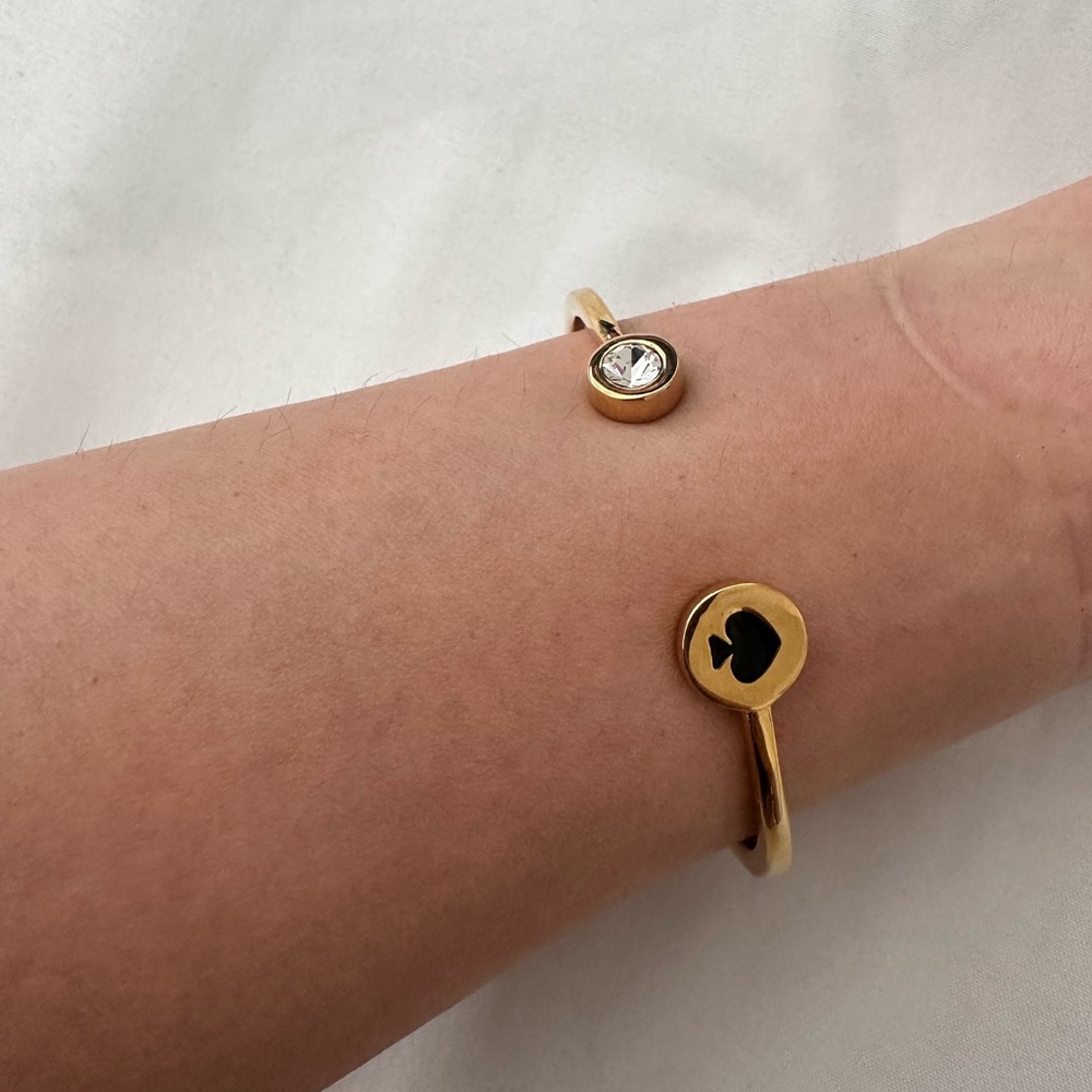 Preloved Kate spade open hinge spot the spade bangle